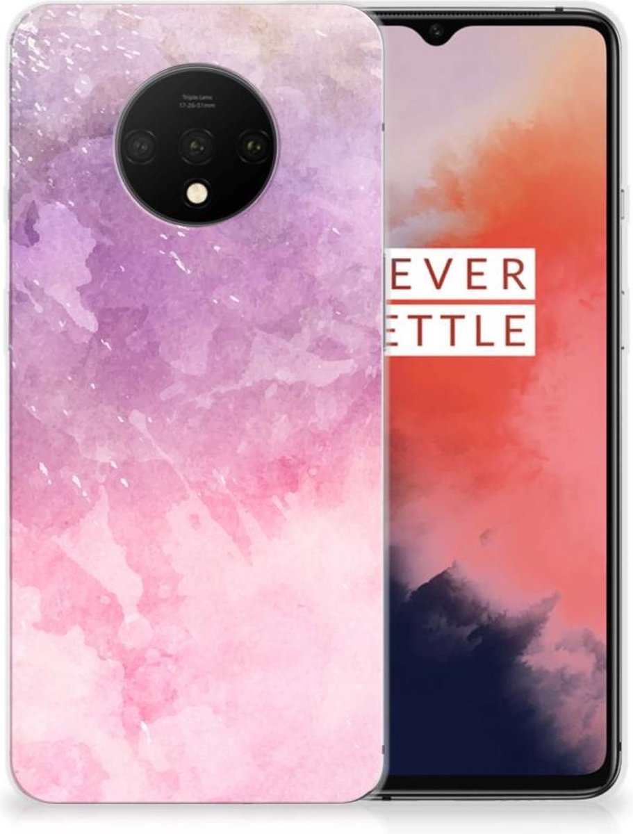 Hoesje maken OnePlus 7T Pink Purple Paint