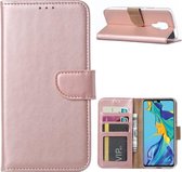 Xssive Hoesje voor Huawei Mate 30 Lite - Book Case - Rose Goud