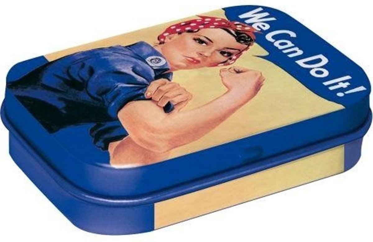 Nostalgic Art Muntdoosje We Can Do It pepermuntdoos mint box 4 x 6 cm