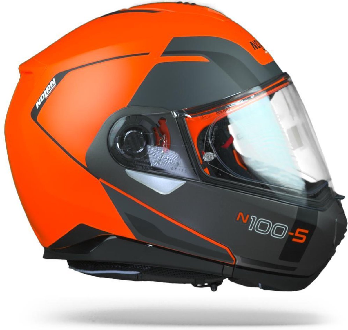 Nolan N100-5 Consistency Flat Led Orange N-Com 027 Casque Intégral - Casque  de moto -... | bol.com