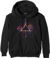 Pink Floyd Hoodie/trui -XL- Dark Side Of The Moon Pink Splatter Zwart