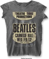 THE BEATLES - T-Shirt BurnOut Col - Carnegie Hall - Woman (L)