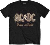 AC/DC - Rock Or Bust Heren T-shirt - S - Zwart