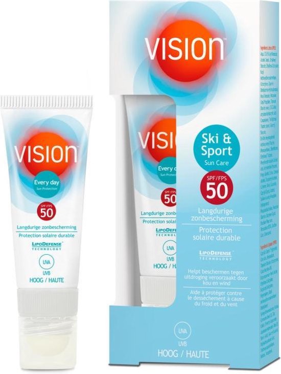 Vision Ski & Sport 2-in-1 - Zonnebrand - SPF 50 - 20 ml