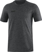 Jako T-Shirt Premium Basics Antraciet Gemeleerd Maat 3XL
