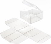 Plastic Doosjes 5,1x5,1x2,5cm Kristalhelder (50 stuks)