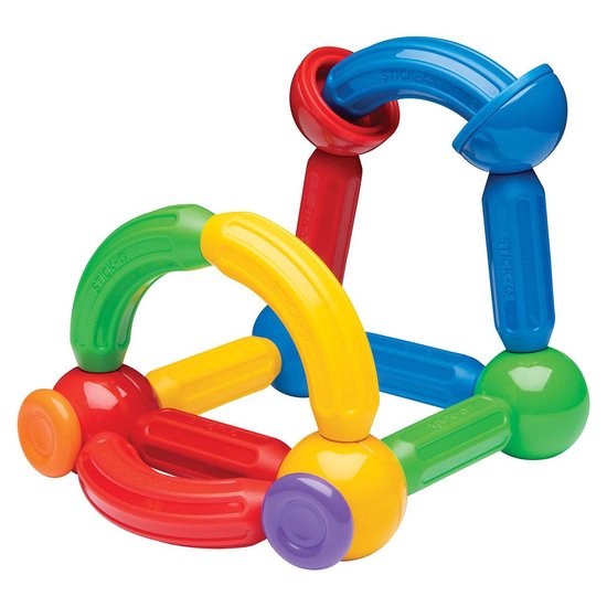 Stick-O Basic Set - Magnetisch Bouwspeelgoed - 20-delig - Montessori Speelgoed - vanaf 18 maanden