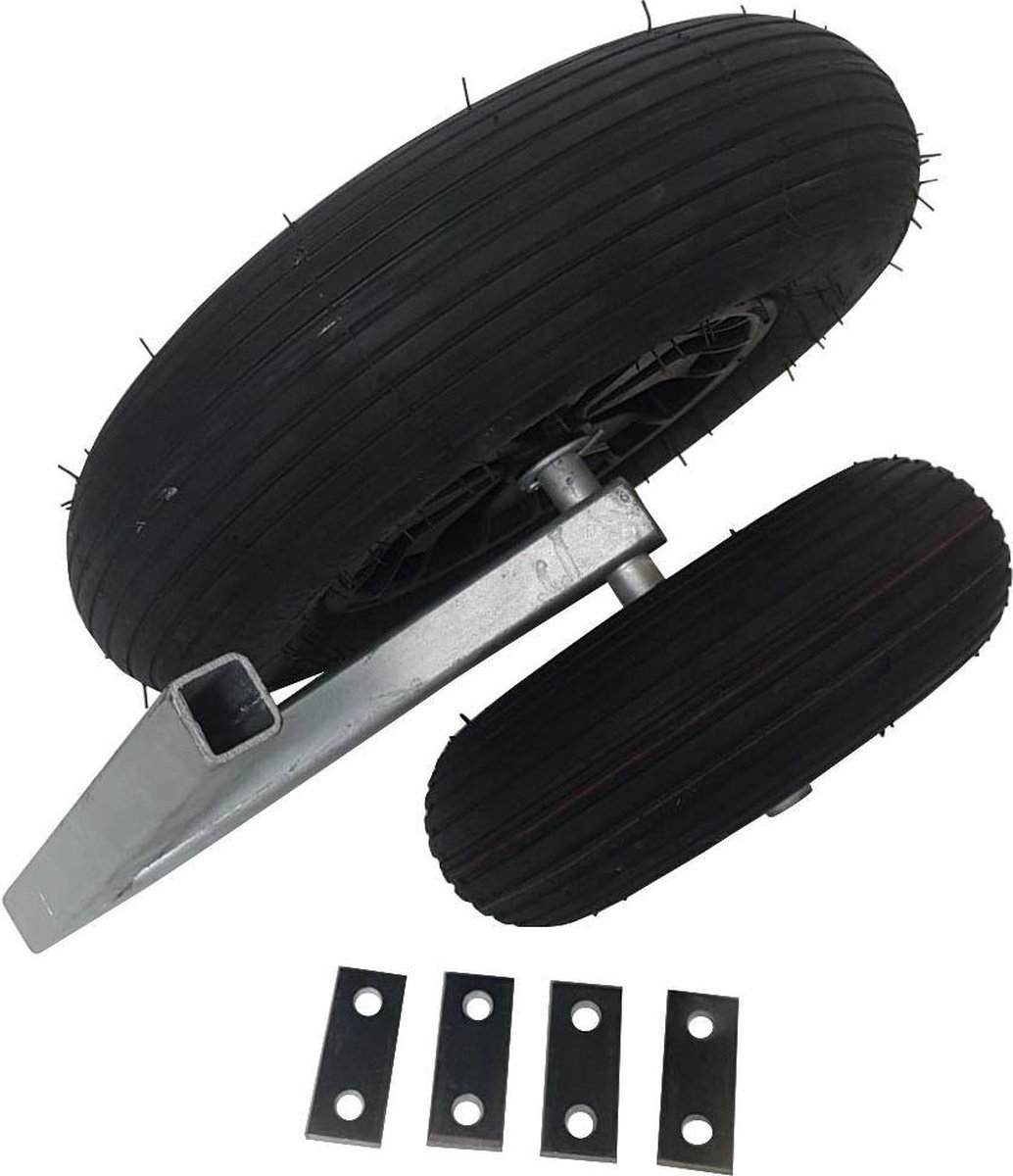 Centreerset links/rechts - inclusief stroppenplaten - 4.00-4 & 3.00-8