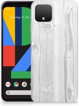 Google Pixel 4 Bumper Hoesje White Wood
