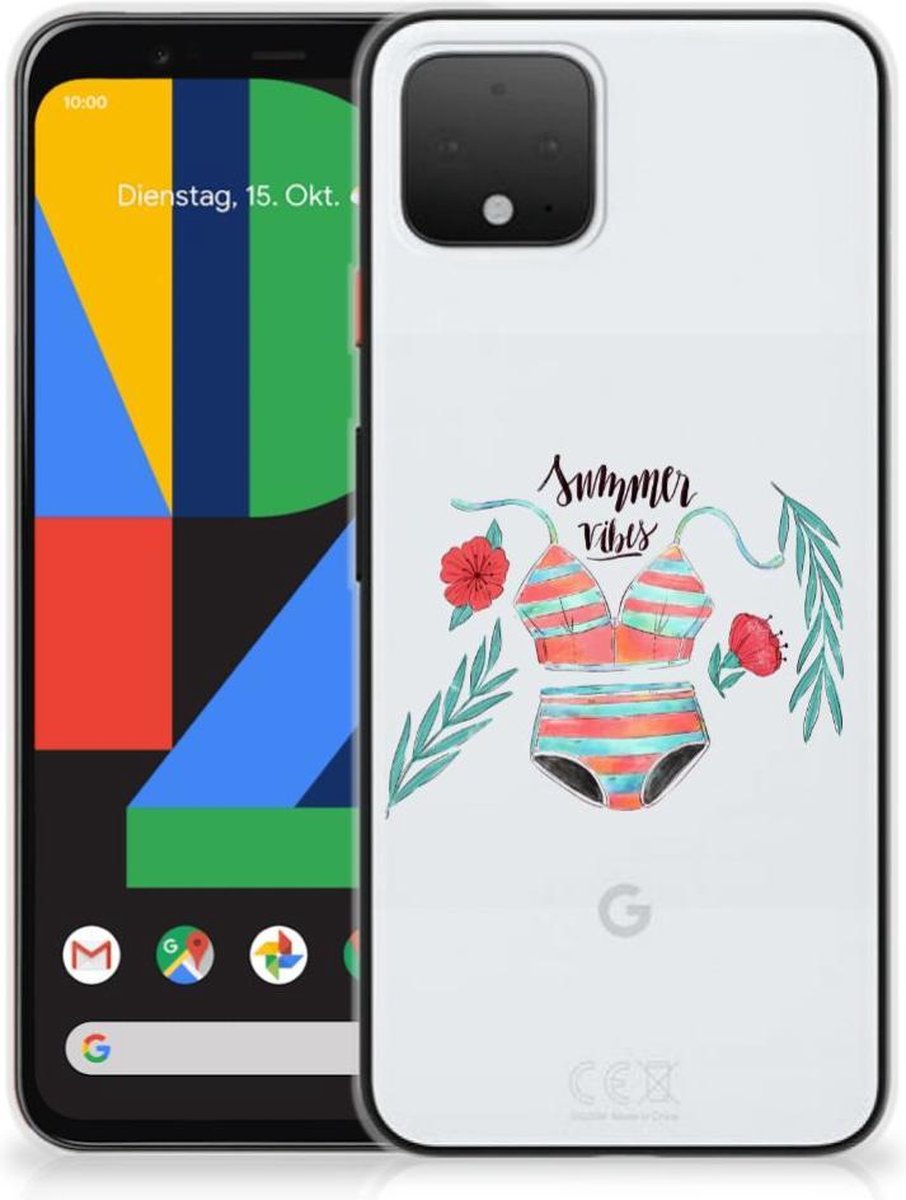 Google Pixel 4 Telefoonhoesje met Naam Boho Summer