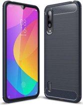 Xiaomi Mi 9 Lite Geborsteld TPU Hoesje Blauw