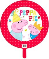 Haza Original Folieballon Peppa Pig Rood/wit 45 Cm