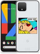 Silicone Back Cover Google Pixel 4 Popart Oh Yes