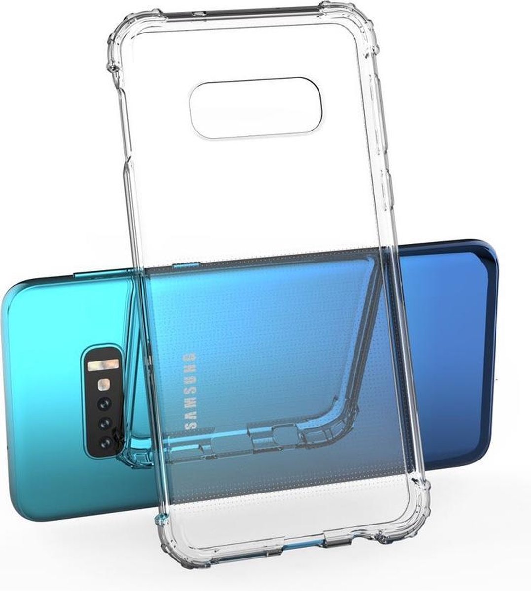 Mobigear Doorzichtig Hoesje geschikt voor Samsung Galaxy S10e Telefoonhoesje Flexibel TPU | Mobigear Cushion Backcover Shockproof | Doorzichtig Telefoonhoesje Galaxy S10e | Schokbestendig Galaxy S10e Telefoonhoesje | Anti Shock Proof - Transparant