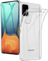 Transparant Dun TPU Hoesje Geschikt voor Samsung Galaxy A71 | Back Cover | Lichtgewicht | Ultra Dun Hoesje | Flexibel | Zacht TPU | Doorzichtig