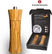 Zout en pepermolen Zassenhaus Frankfurt - 18cm- Olijvenhout - Set