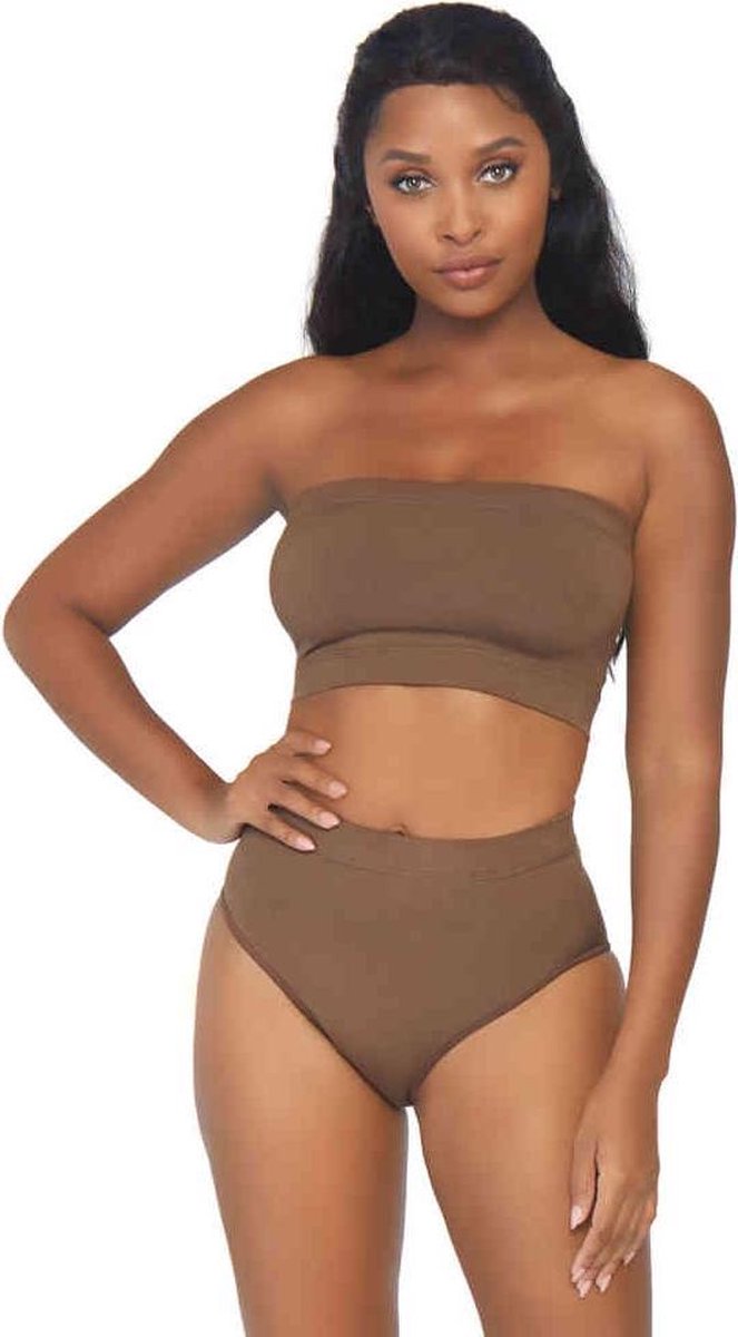 Seamless bandeau top brief