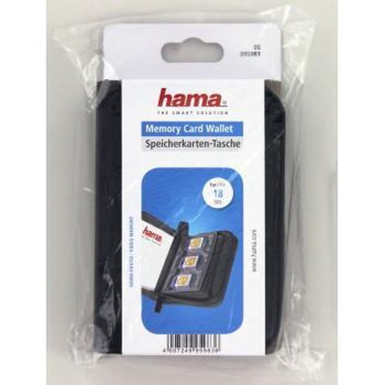 Hama Memory Card Wallet 18Xsd Black