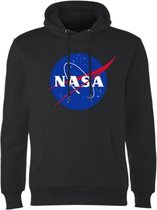 Hoodie sweater | Nasa klassieke Insignia logo | zwart | Maat XXL