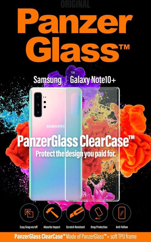 Panzerglass Samsung Galaxy Note 10 Plus ClearCase Transparant Hoesje |  bol.com