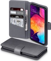 Samsung Galaxy A50 Bookcase hoesje - CaseBoutique - Effen Grijs - Leer