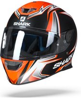 Shark Skwal 2 2019 Sykes KWO Mat Zwart Wit Oranje Integraalhelm - Motorhelm -  Maat XL