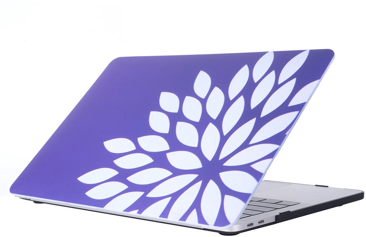 Mobigear Laptophoes geschikt voor Apple MacBook Pro 15 Inch (2016-2019) Hoes Hardshell Laptopcover MacBook Case | Mobigear Flowers - Model 58 - Model A1707 / A1990