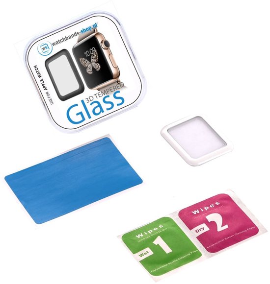 Protecteur d'écran en Tempered Glass 3D à couverture complète de 38 mm pour Apple Watch / iWatch 2 bord doré