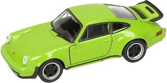 Welly Modelauto Porsche - 911 Turbo - groen - schaal - speelgoedauto | bol.com