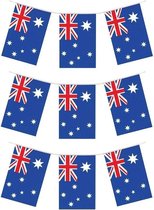 3x Vlaggenlijnen Australie 4 meter landen decoratie - Australische vlag - Landen decoratie - Fan/supporter artikelen