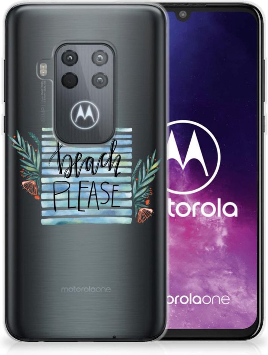 Motorola One Zoom Telefoonhoesje met Naam Boho Beach