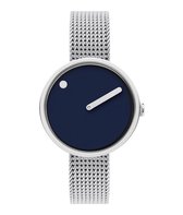 Picto PT43392-0812 Horloge - Staal - Zilverkleurig - Ø 30 mm