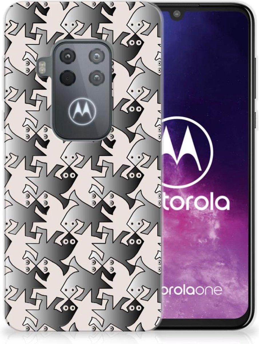 Motorola One Zoom TPU Hoesje Salamander Grey