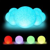 Relaxdays 10x led lichtbol kleurverandering - sfeerverlichting - 15 cm - voor binnen