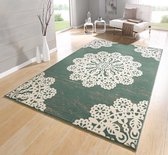 Modern vloerkleed Lace - groen/crème 160x230 cm