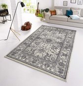 Design vintage tapijt Glorious - grijs/crème 140x200 cm