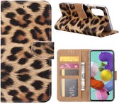 FONU Boekmodel Hoesje Luipaard Samsung Galaxy A51