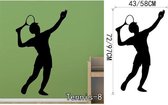 3D Sticker Decoratie Tennis Tennis Vinyl Muurstickers voor de woonkamer Sportkunst aan de muur Decals Gym speler muurschilderingen Wallpaper - Tennis8 / Large