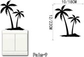 3D Sticker Decoratie Grote palmbomen Vogel Verwijderbaar Vinly Muurtattoo Art Mural Decor Sticker Muursticker Interieur - Palm9 / Small