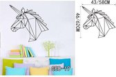 3D Sticker Decoratie Geometrische dieren Vinyl muurstickers Home Decor voor wanddecoratie Een verscheidenheid aan kleuren om uit te kiezen Kinder muurstickers - GEO19 / Large