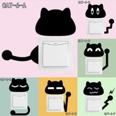 3D Sticker Decoratie Cartoon Black Cat Cute DIY Vinyl Wall Stickers For Kids Rooms Home Decor Art Decals 3D Wallpaper Decoration Adesivo De Parede - 10 pieces of a set / Small