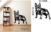 3D Sticker Decoratie Boxer Hond Muurtattoo Vinyl Sticker Leuke Honden Wallpaper Kinderen Muursticker Huishoudelijke decoratieve kunst aan de muur Decor - Dog11 / L