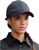 Chef Works Cool Vent baseball cap zwart en bordeaux