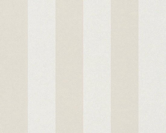 STREPEN BEHANG - Beige Wit - AS Creation Simply Stripes | bol.com