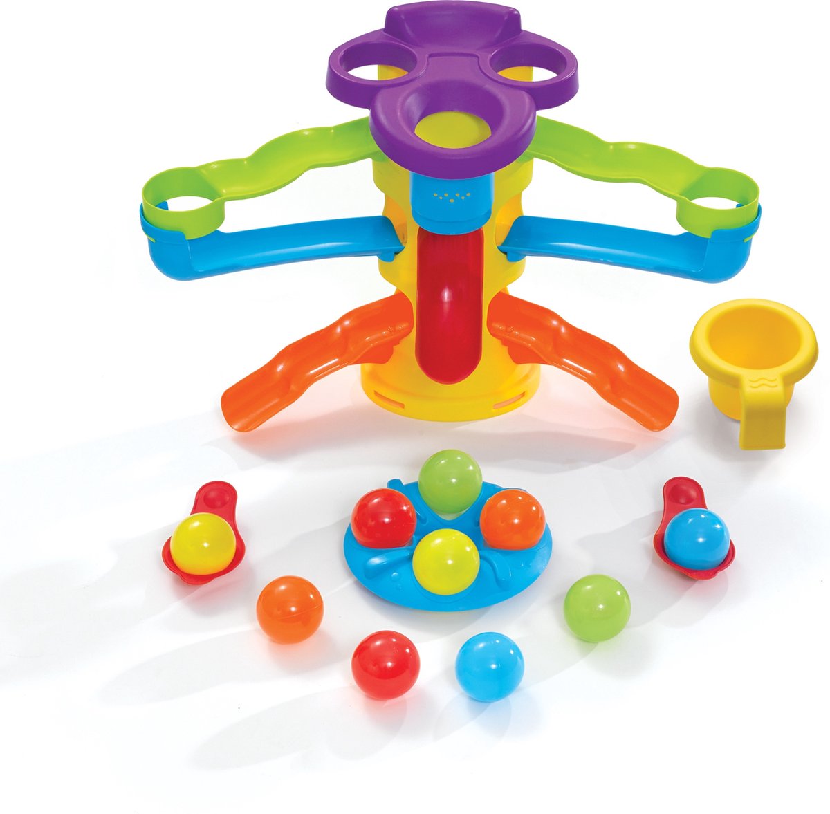 Step2 Busy Ball Watertafel - Met 13 accessoires: katapulten, speelballen en schepbeker - Waterspeelgoed voor kind - Activiteitentafel met ballen & water voor de tuin / buiten — afbeelding 10