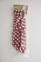 Kerstboom Versiering - Kralenketting Plastic Roze 20mmx270cm