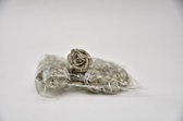 Kunstbloemen En Overige - Foam Rose 2,5cm 20pc Light Grey ''de Luxe''