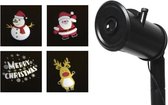 Kerstverlichting - Led Projector W 4 Films Outd Cool White 6x6x20cm
