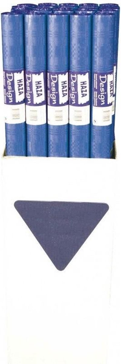 Haza Tafelzeil - Rol - Blauw - Papier - 800 x 118 cm - 2 stuks