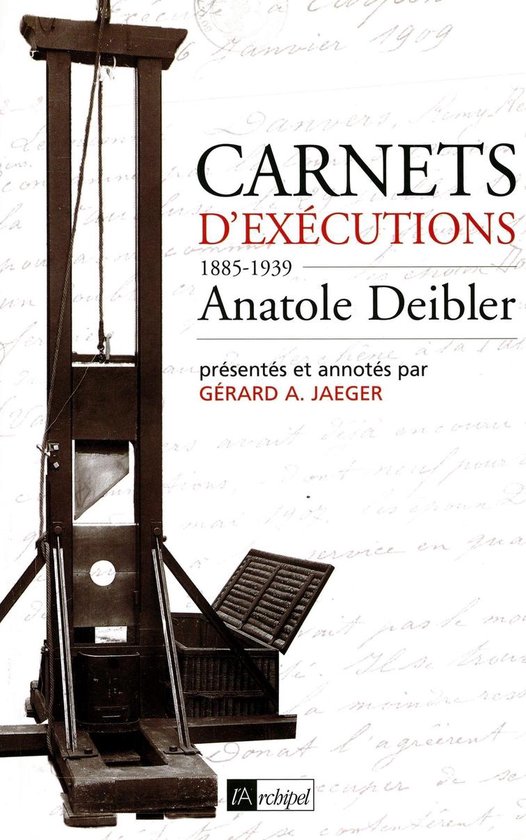 Bol Com Carnets D Executions Ebook Anatole Deibler 9782809815252 Boeken